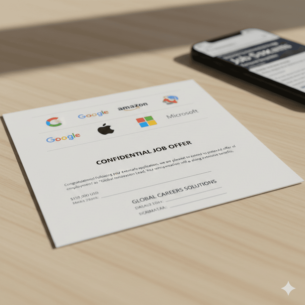 Fake job offers using real brand logos