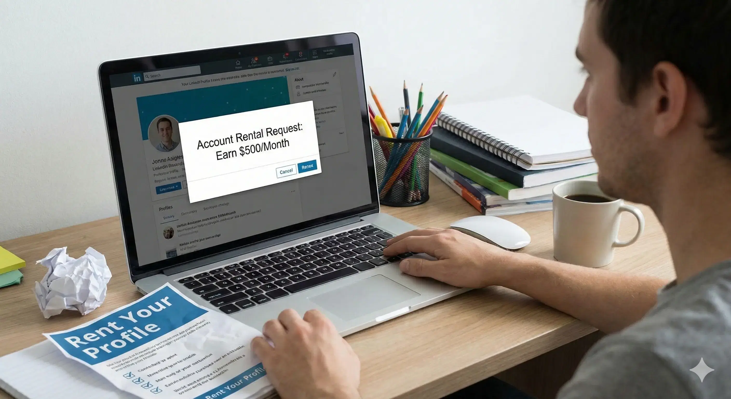 Renting Your LinkedIn Account? The Bizarre New Scam Targeting Professionals